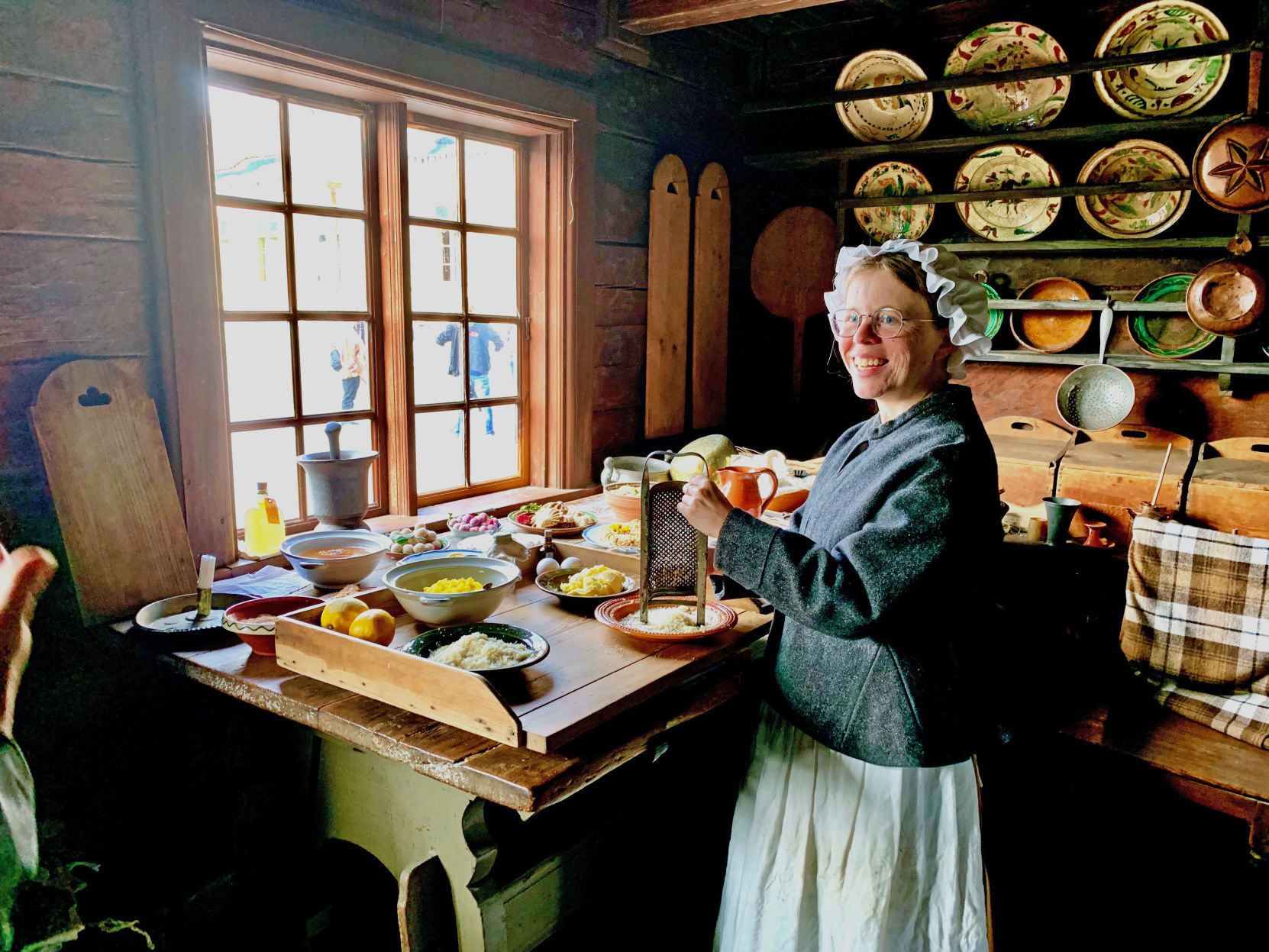 Skansen meal preparation, Stockholm, Sweden